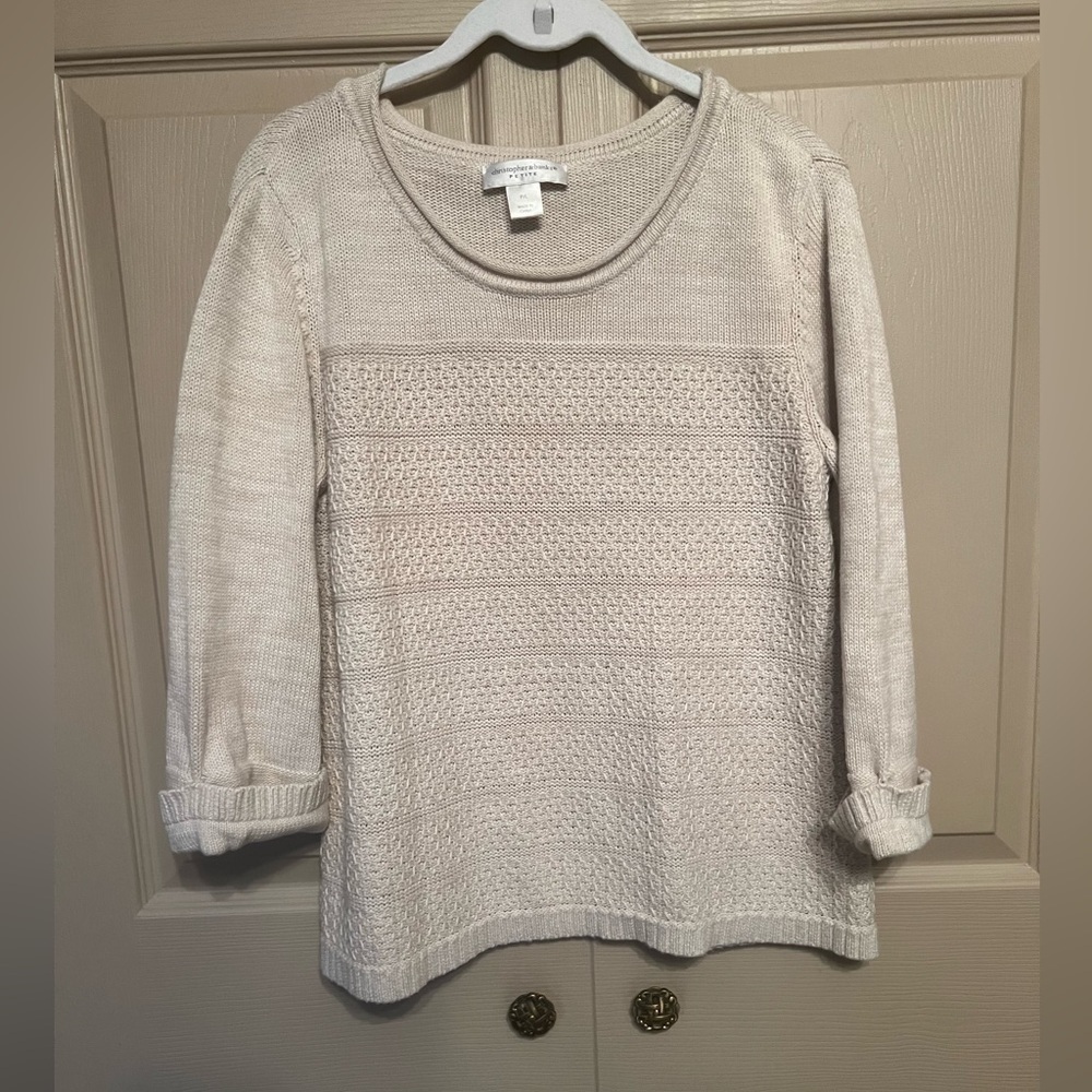 Christopher & Banks Beige Sweater
